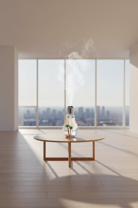 Mute Small USB Bulb Humidifier Desktop Colorful Night Light Air Humidifier Car Mini Usb Aromatherapy Machine Atomizer Diffuser